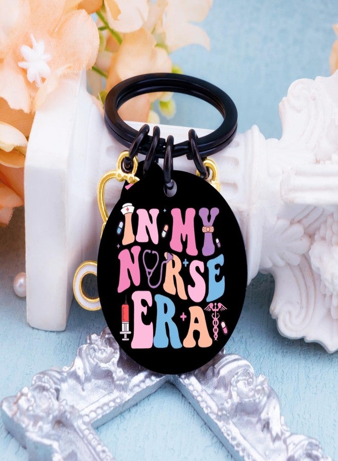 igvean Nurse Keychain Funny Nurses Day Gift for Women Birthday Christmas Graduation Gifts for Nurses Students Purse Wallet Keys Charm Prayer Inspirational Key Ring Nurse Practitioner Presents - Image 3
